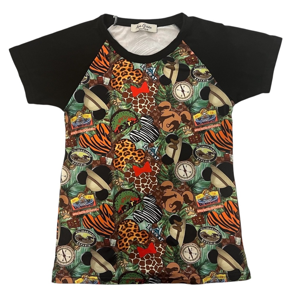 Kids Unisex Disneys Animal Kingdom Safari Jungle Shirt Boutique Etsy Size 8